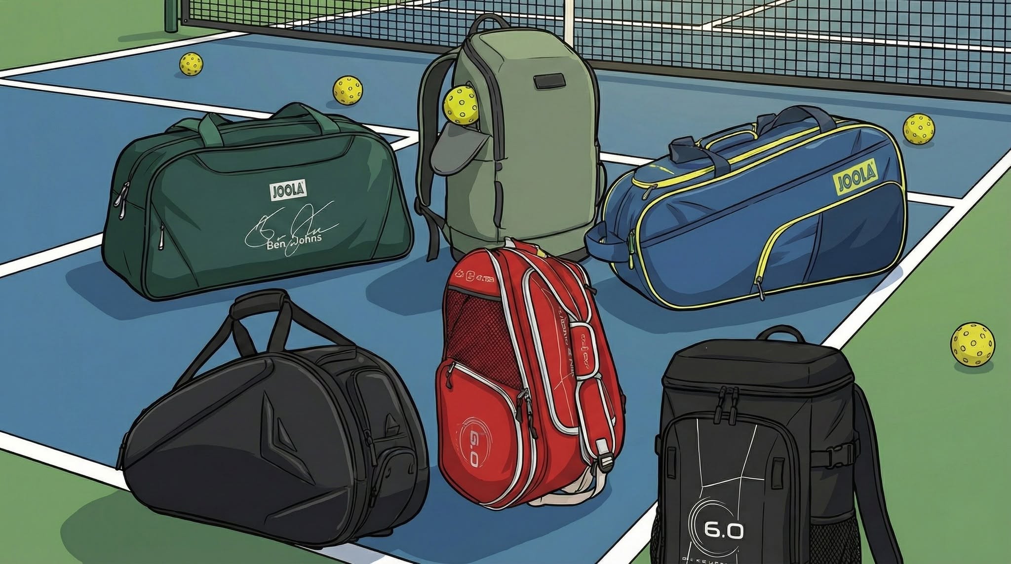 Best pickleball bags graphic.