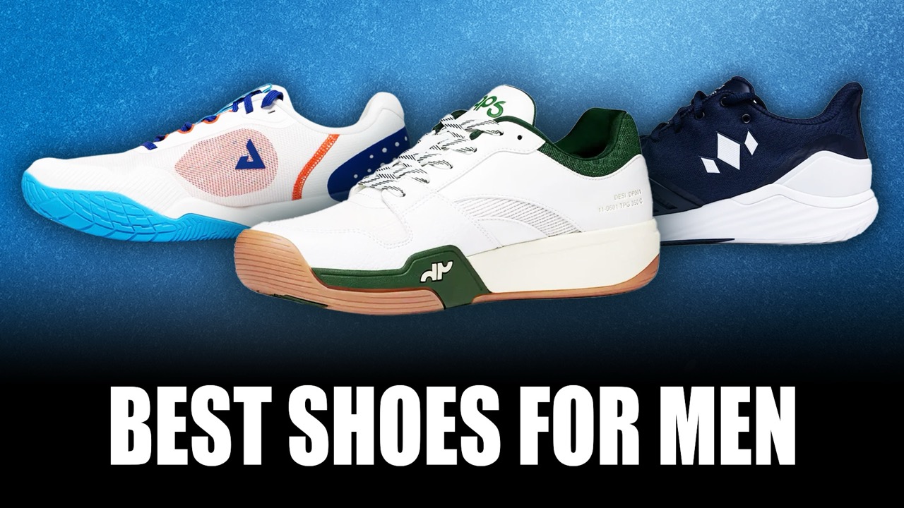 The best pickleball shoes for men graphic.
