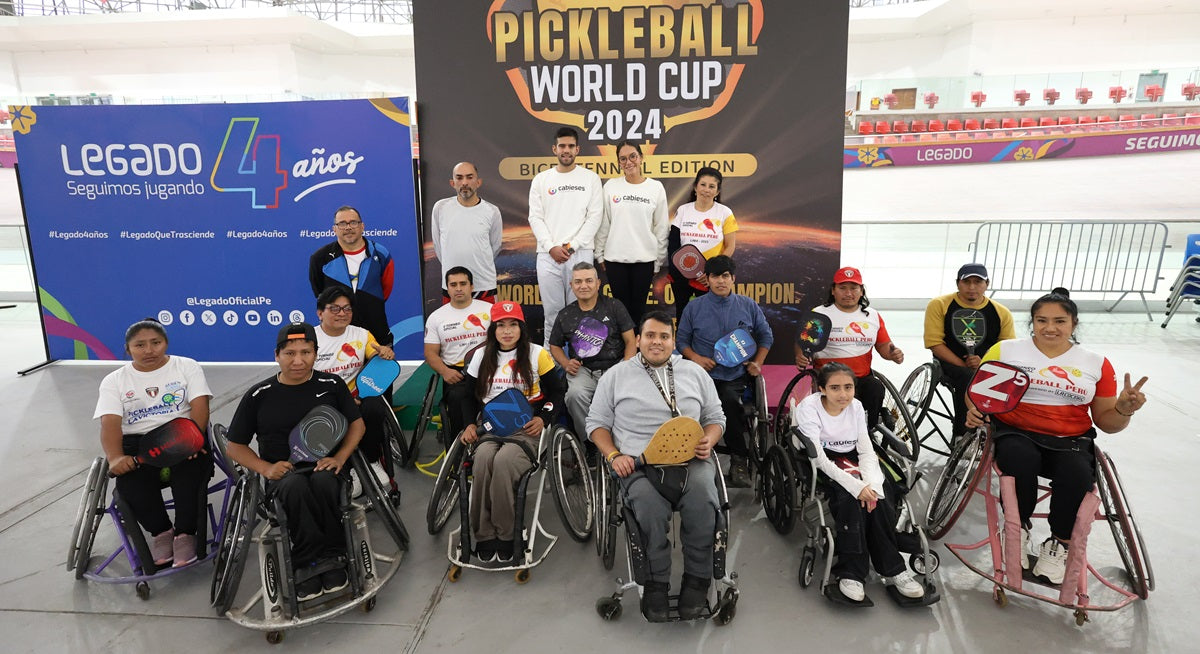 Wheelchair athletes gather for the 2024 Pickleball World Cup event in Peru