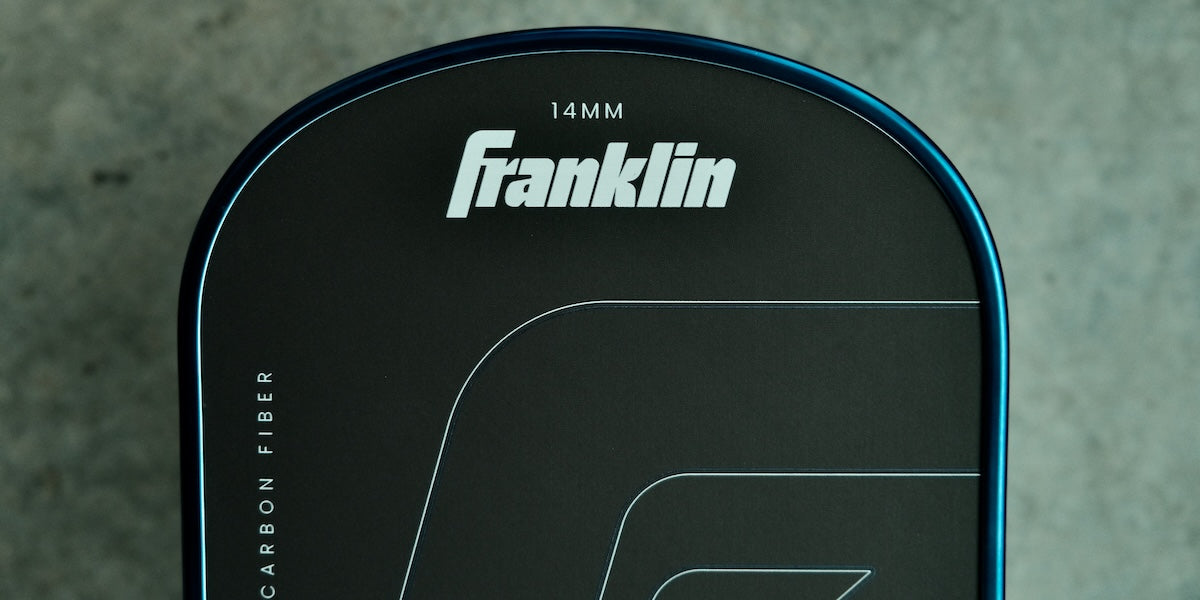 A close-up view of the Franklin C45 pickleball paddle.