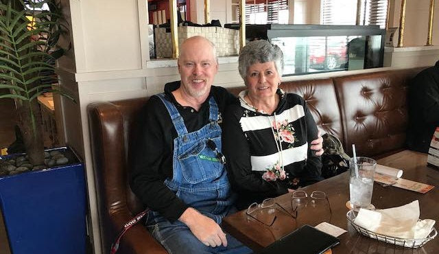Bob Gress sits with his wife Jeanette