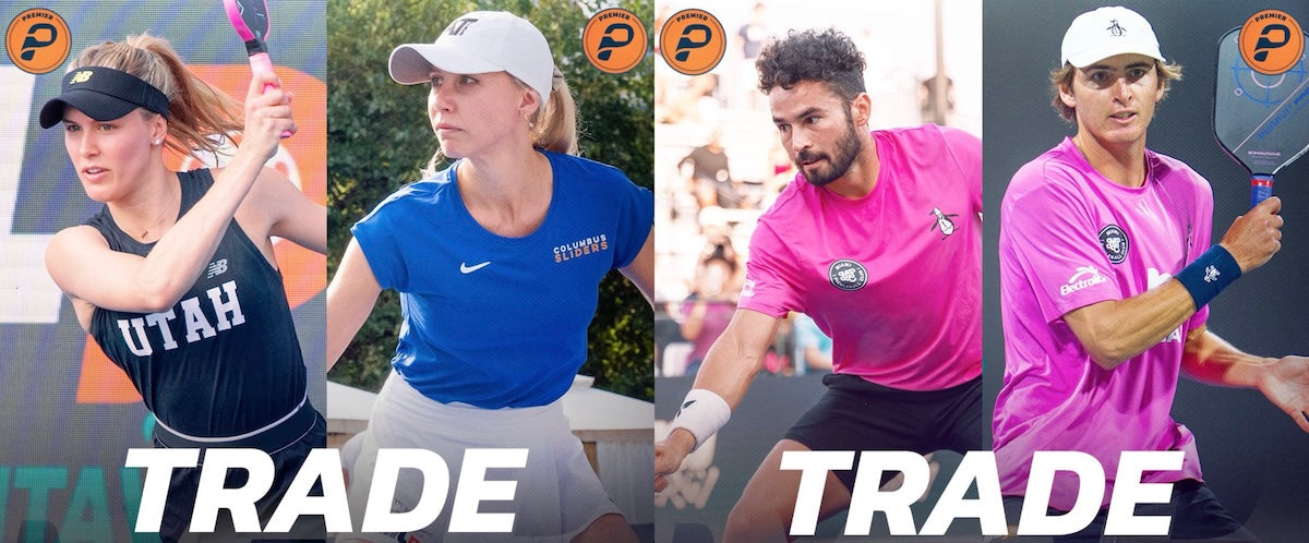 Genie Bouchard, Meghan Dizon, Noe Khlif and Eric Oncins were all included in Major League Pickleball trades Wednesday.
