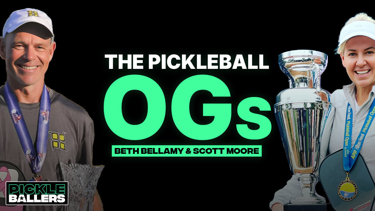 Pickleballers Season 1, Episode 14:  Inside the World of Senior Pro Pickleball with Legends Beth Bellamy & Scott Moore.