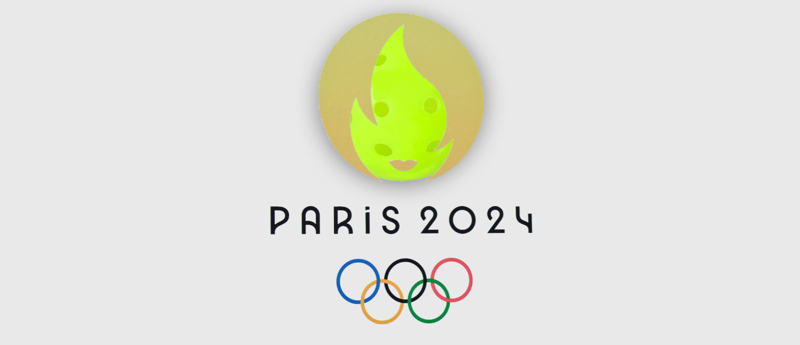 Pickleball snuck into the 2024 Olympics logo