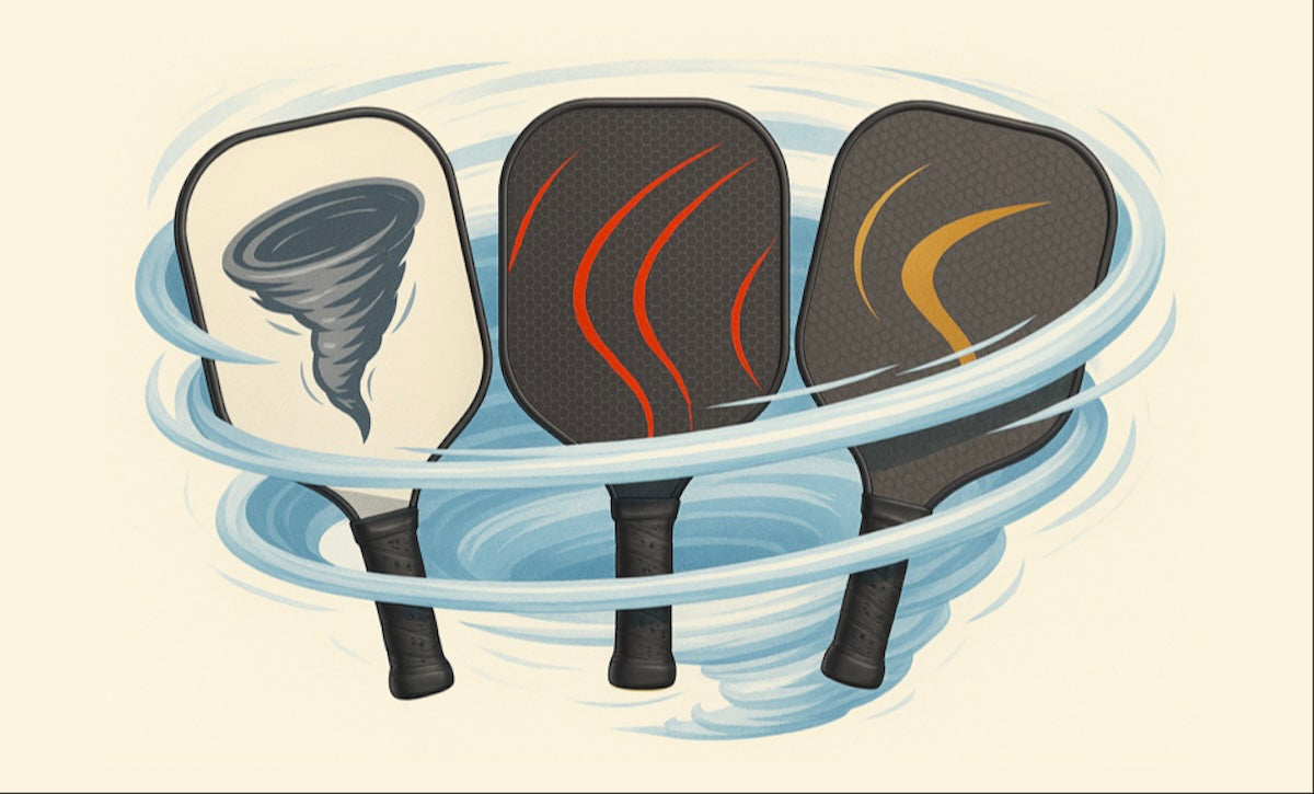 The best pickleball paddles for spin.