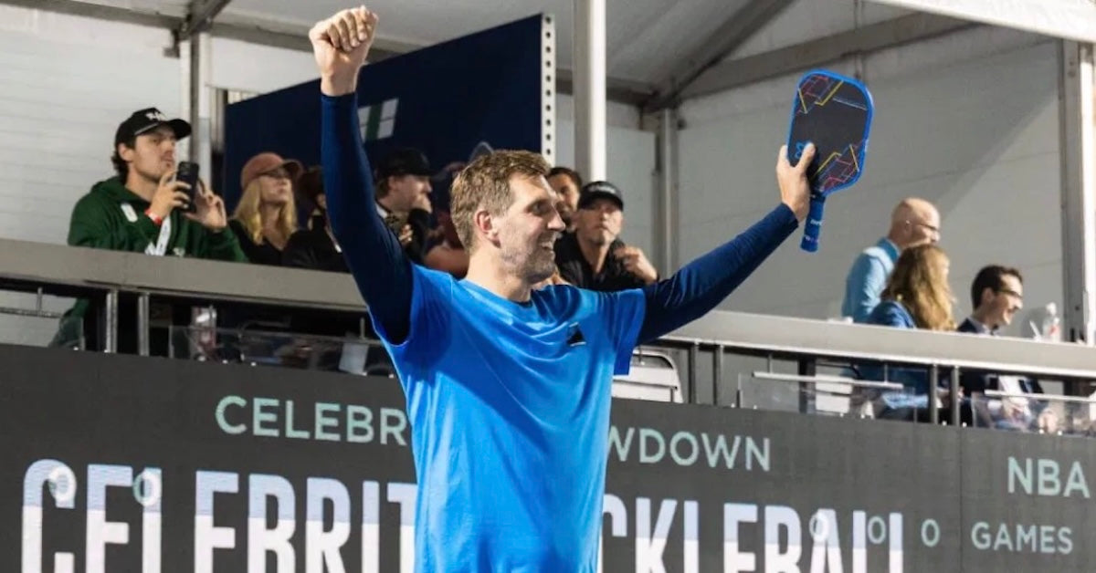 Dirk Nowitzki, Terrell Owens, J.D. Martinez and Tfue will participate in next week's Celebrity Pickleball Showdown at the Pickleball World Championships just outside of Dallas.