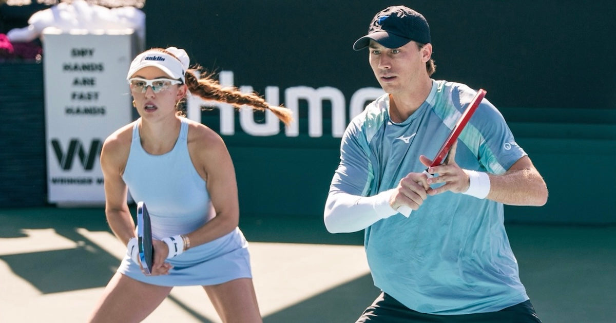 One of the most common areas for improvement in pickleball mixed doubles is the male player finding the right balance of how much court to take.