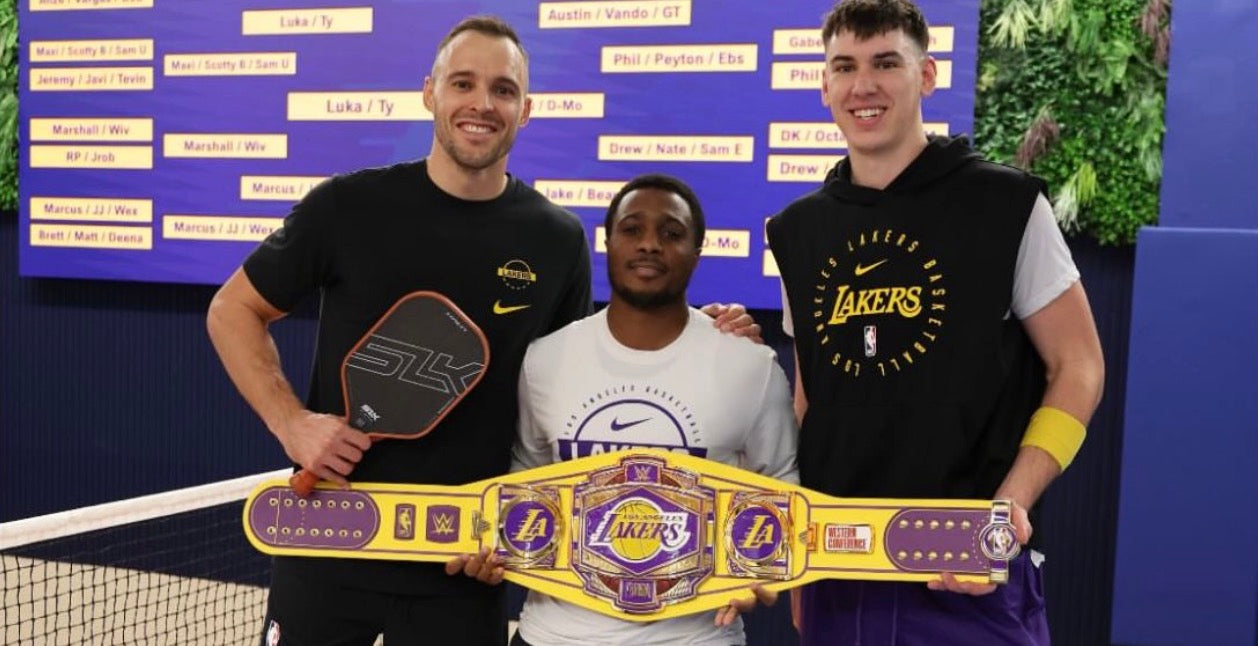 The Los Angeles Lakers held a team pickleball tournament last week during a 5-day break in their NBA schedule.