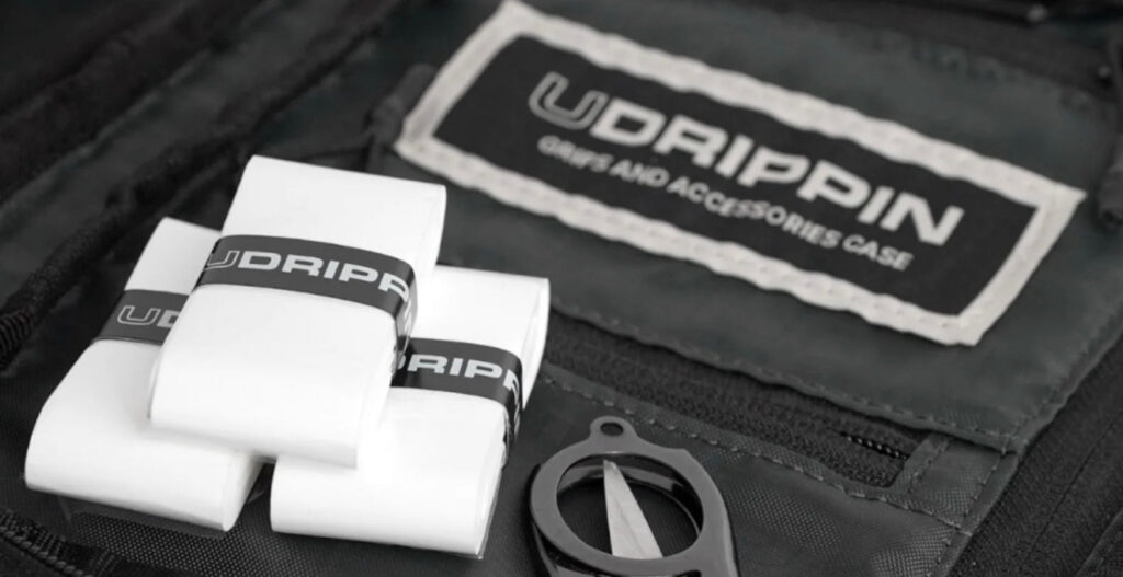 A close-up view of the UDRIPPIN grip case.