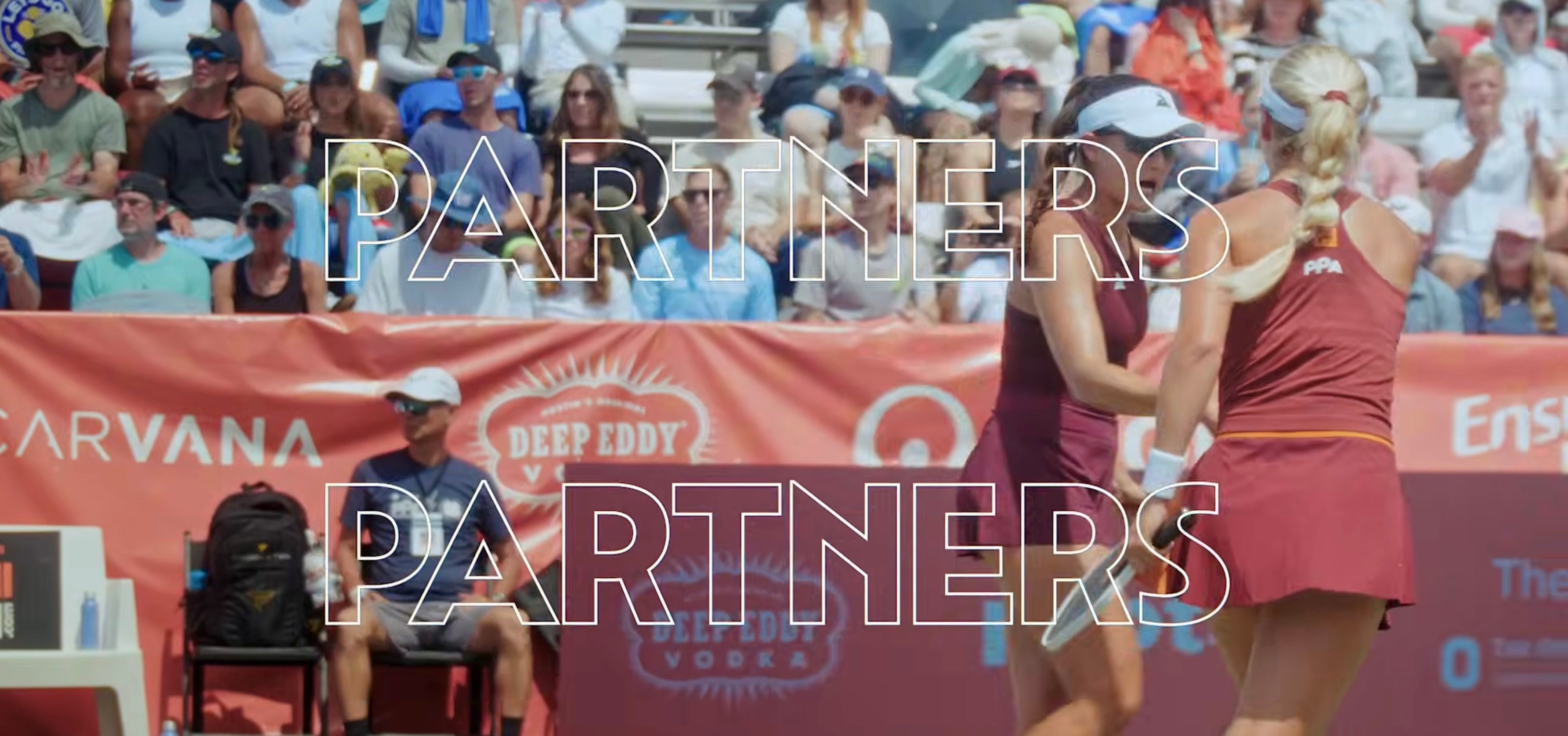Promo for new pickleball reality series "Partners"