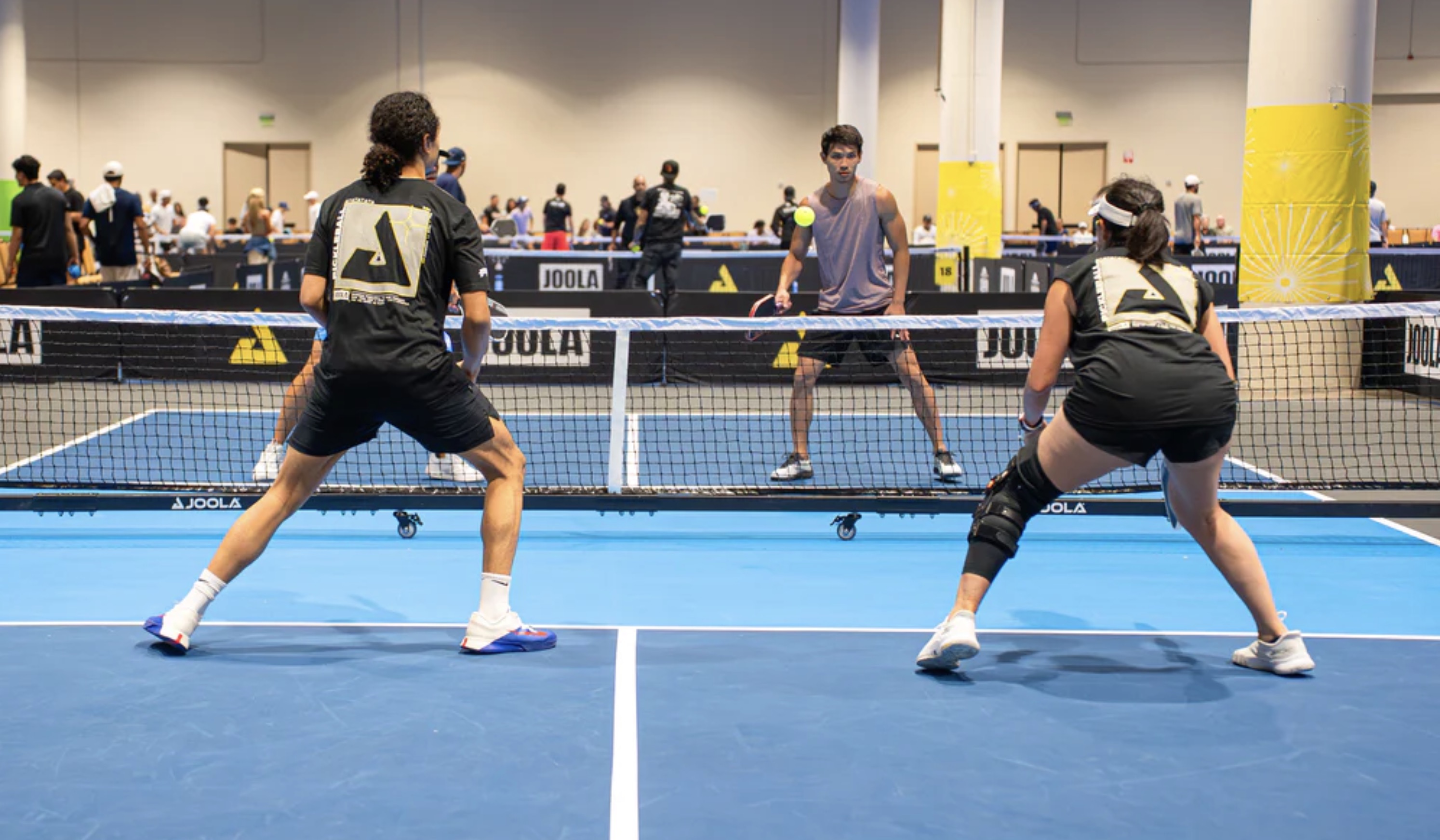 Players participate in the JOOLA Pickleball Celebration.