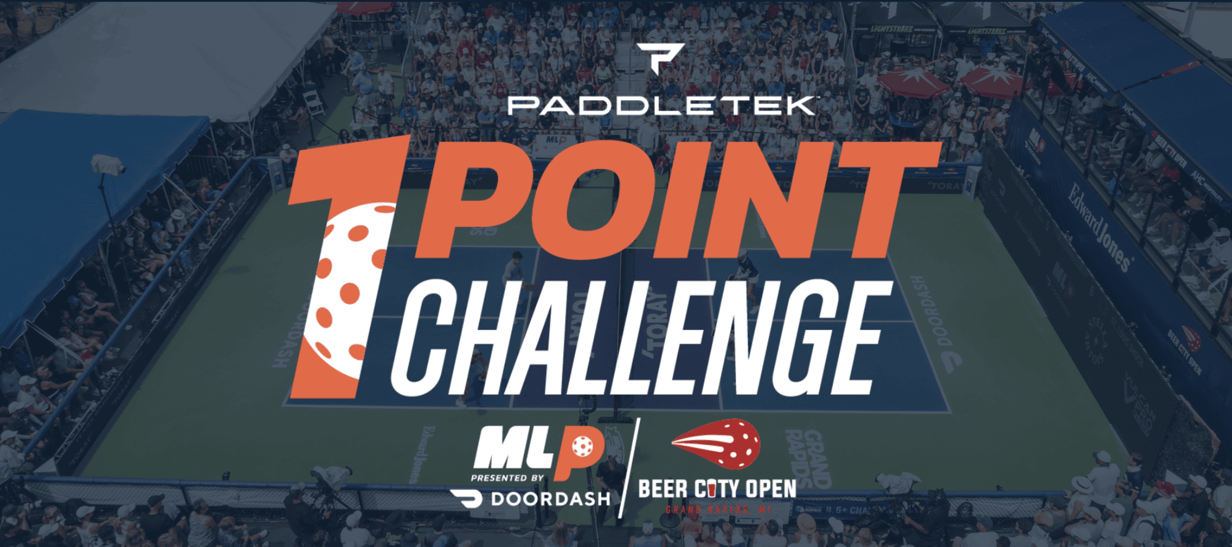 Paddletek One Point Challenge graphic.