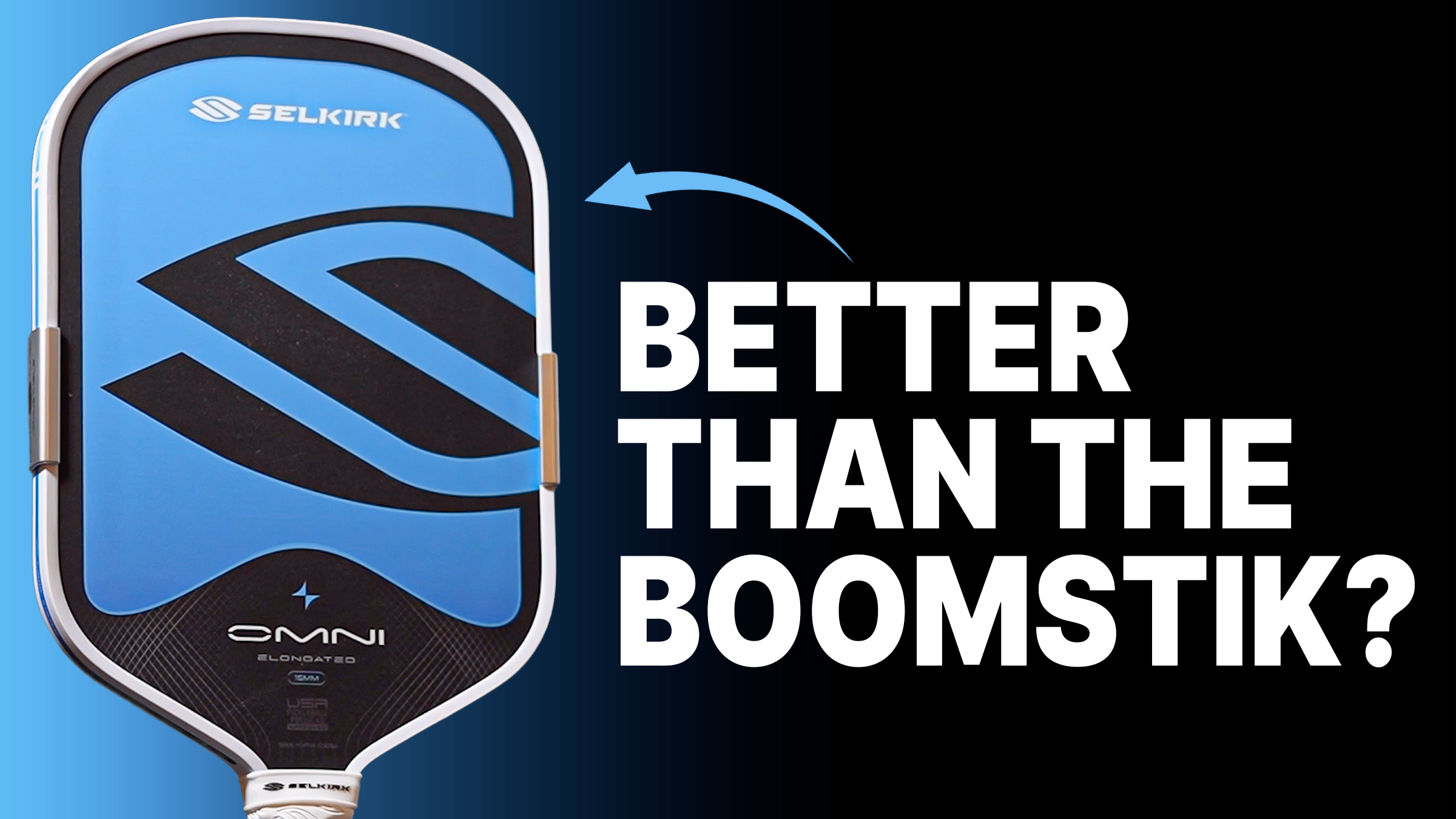 Selkirk Omni Pickleball Paddle review graphic.
