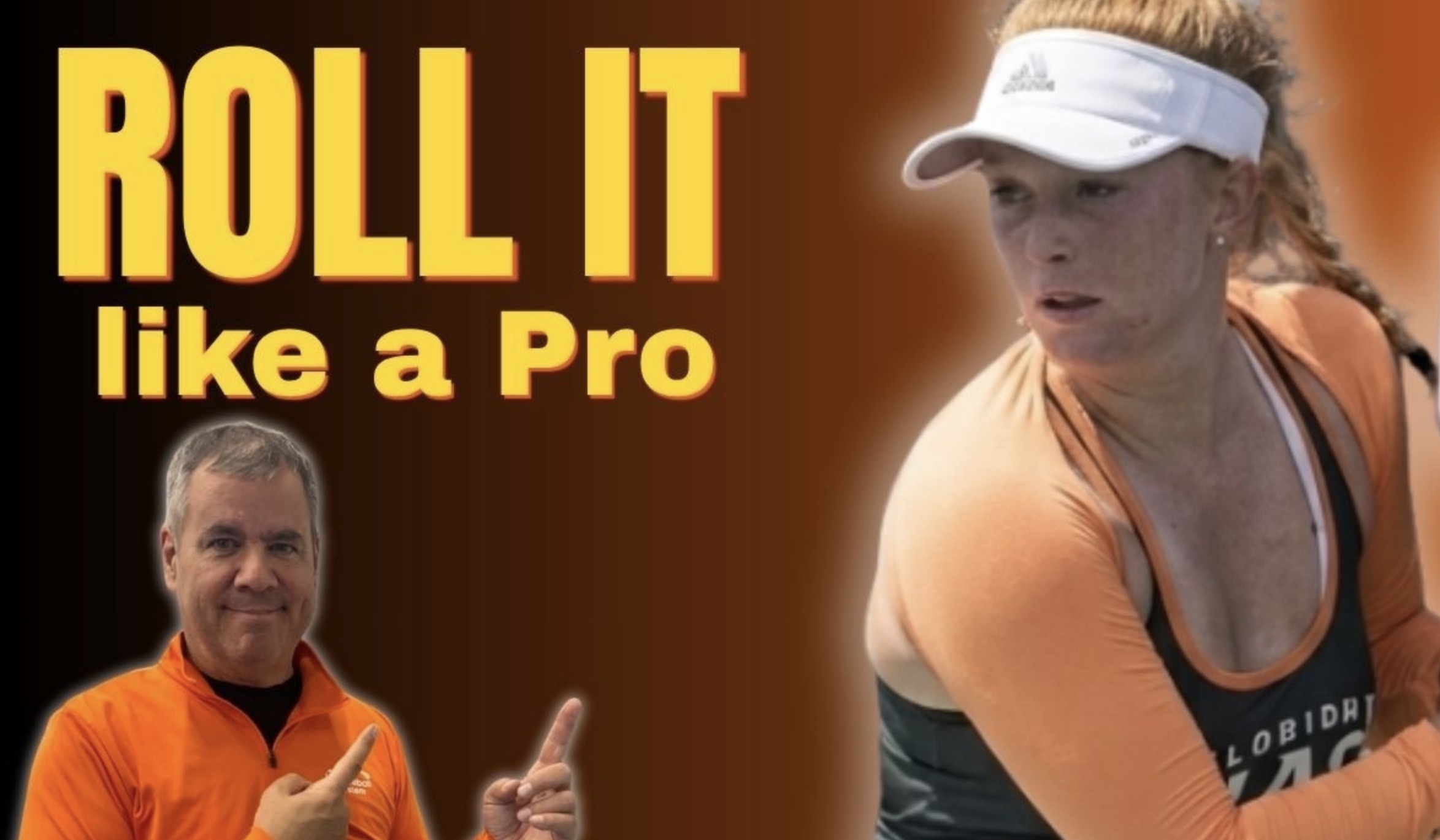 How to hit the third-shot drop roll in pickleball.