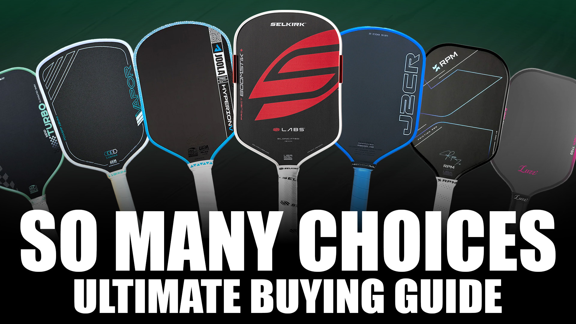 Pickleball paddle buying guide.