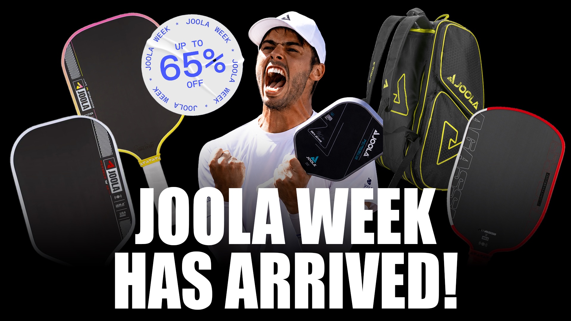 JOOLA is offering big discounts on paddles, gear and more this week.