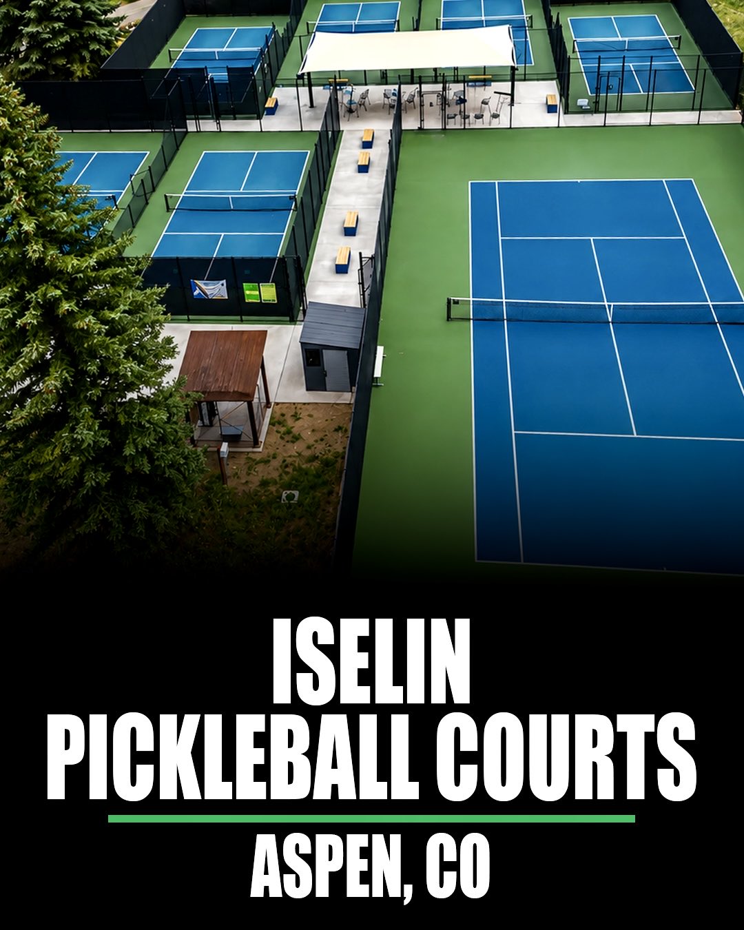 Iselin Pickleball Courts -- Aspen, Colorado.