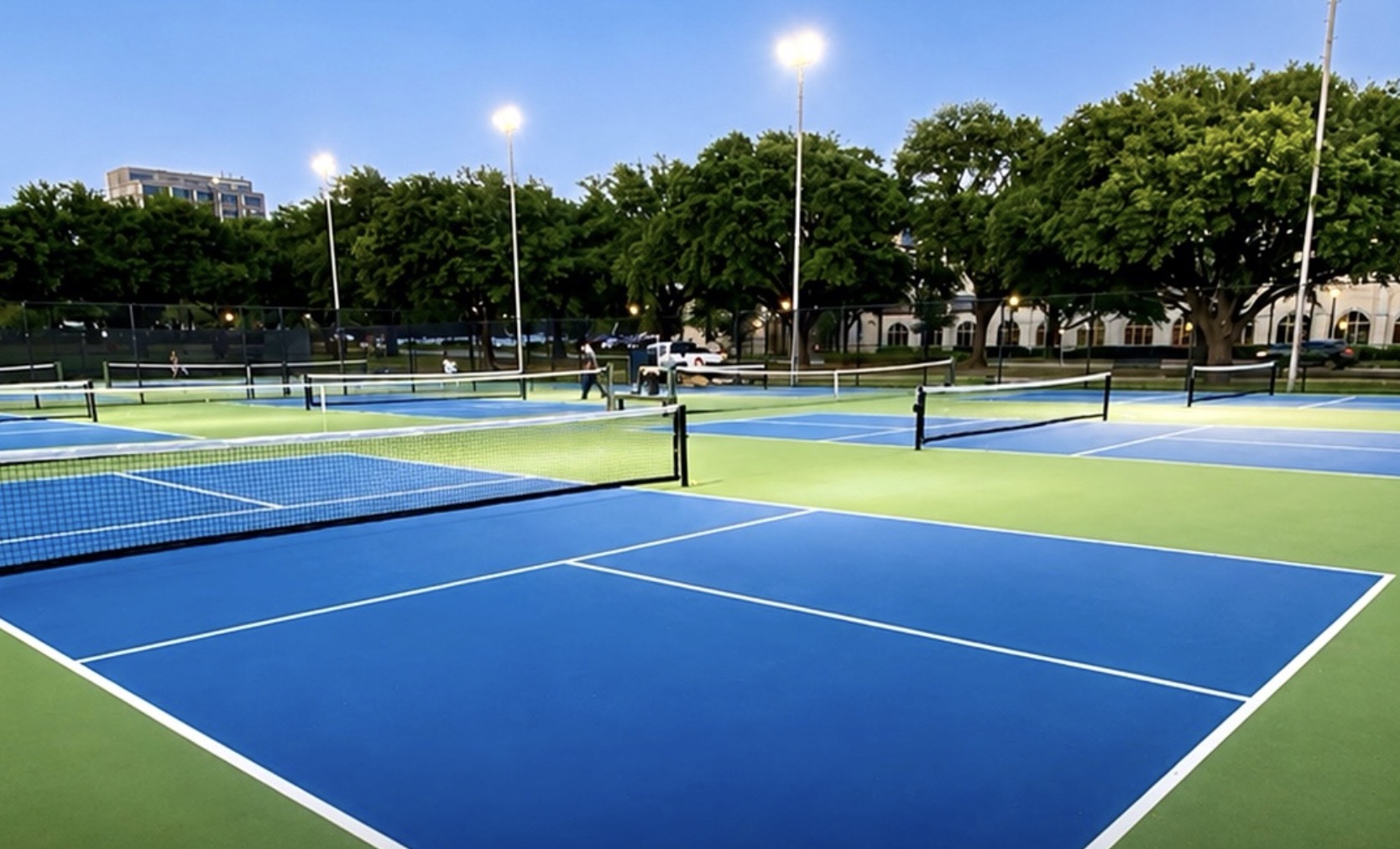 Public pickleball court.