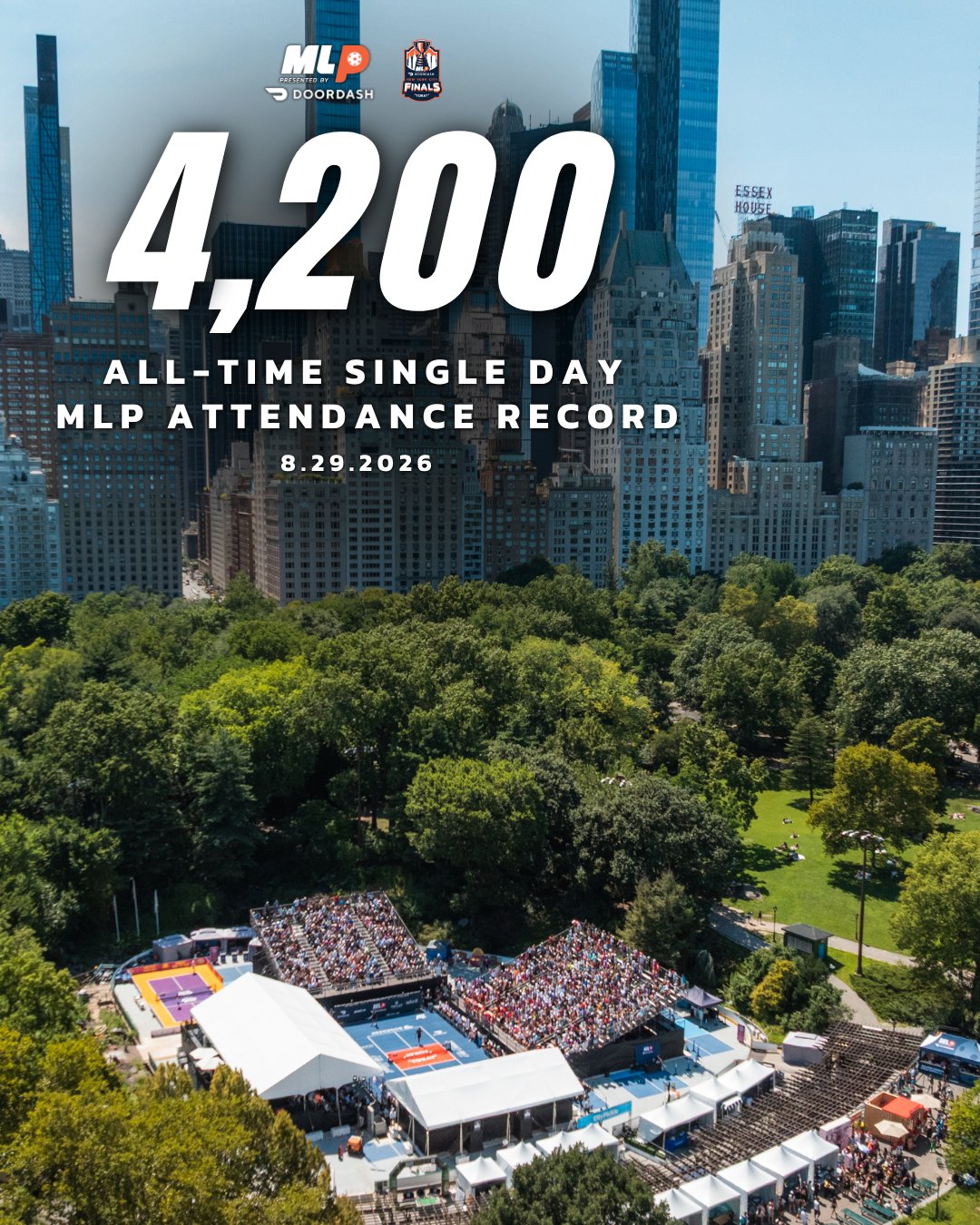 The 2026 Major League Pickleball Finals set a league attendance record.