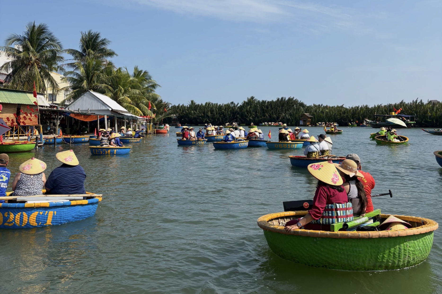 Pickleball Getaways guests go site-seeing in Vietnam.