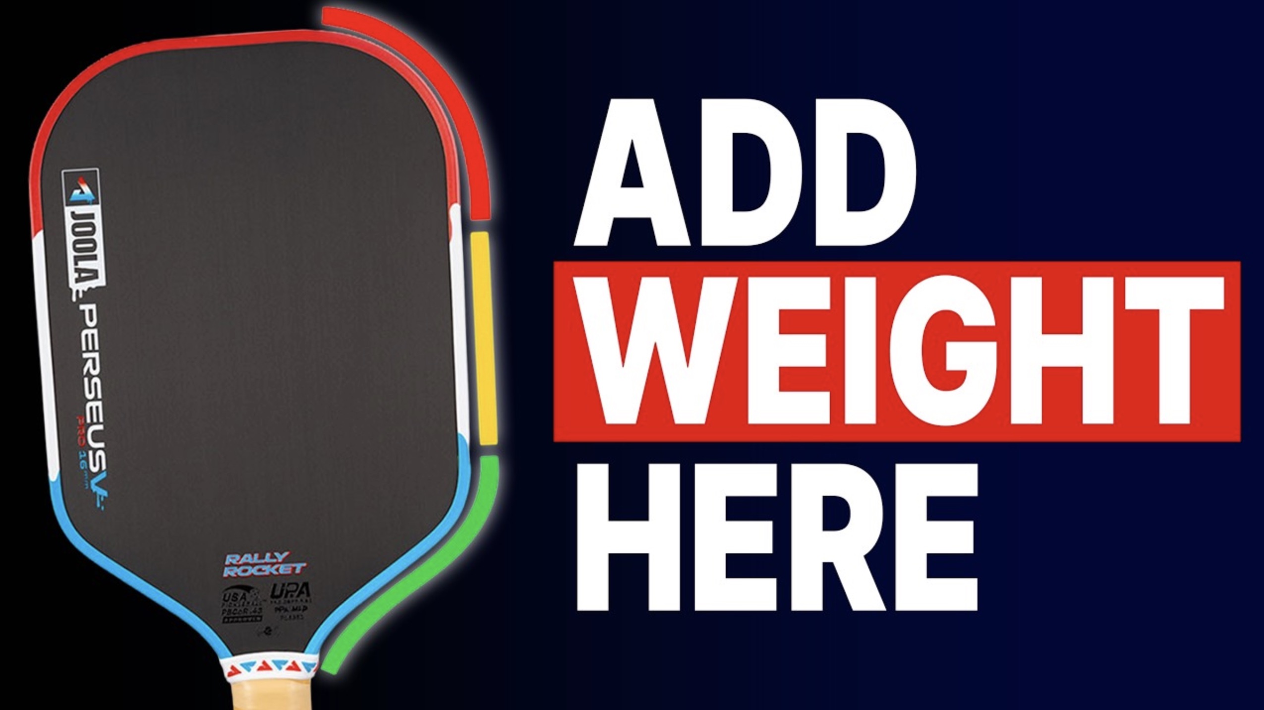 Pickleball paddle weight setup thumbnail.