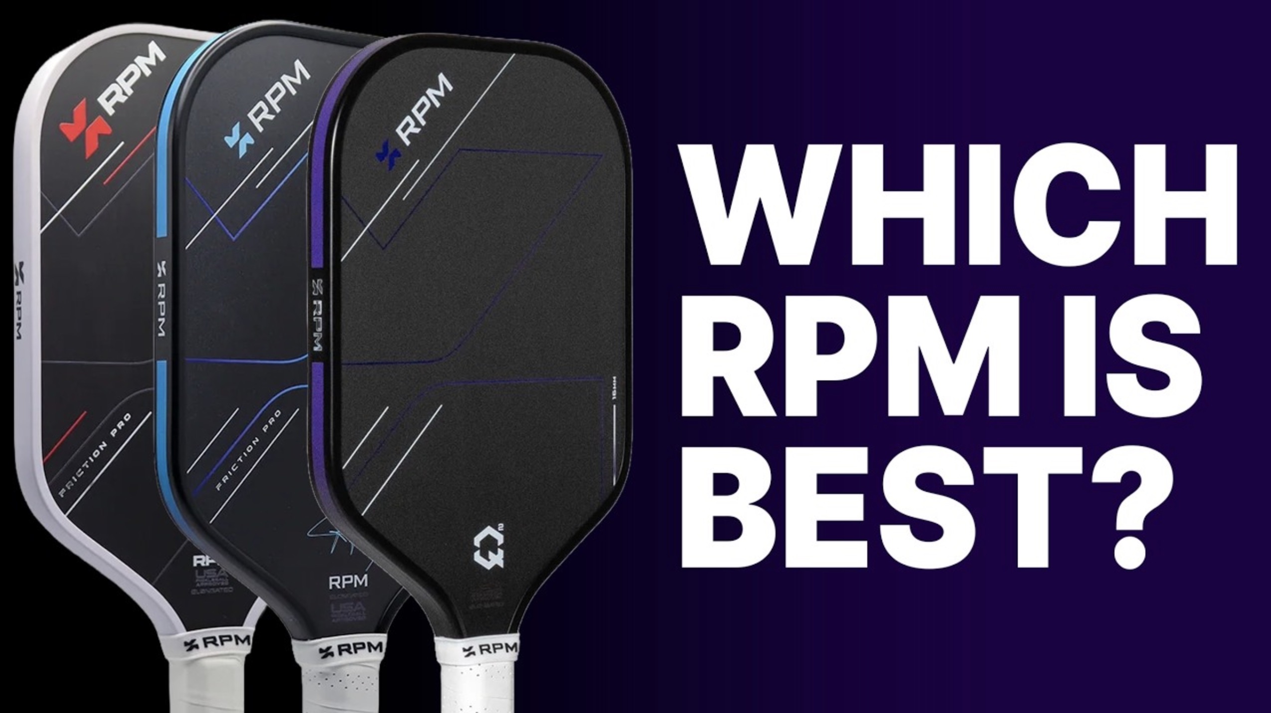 RPM Pickleball paddle lineup.