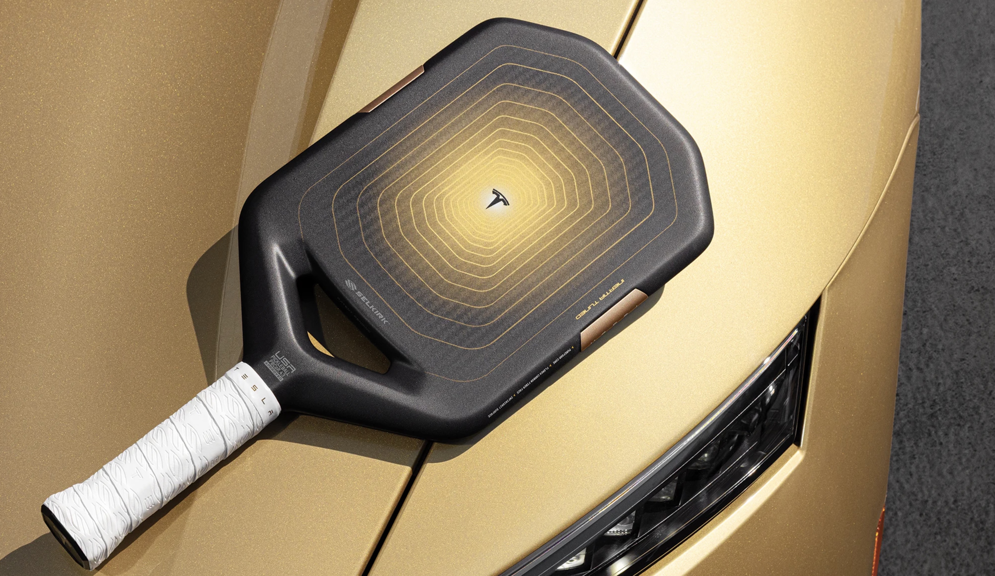 Tesla Aurum Pickleball Paddle by Selkirk.