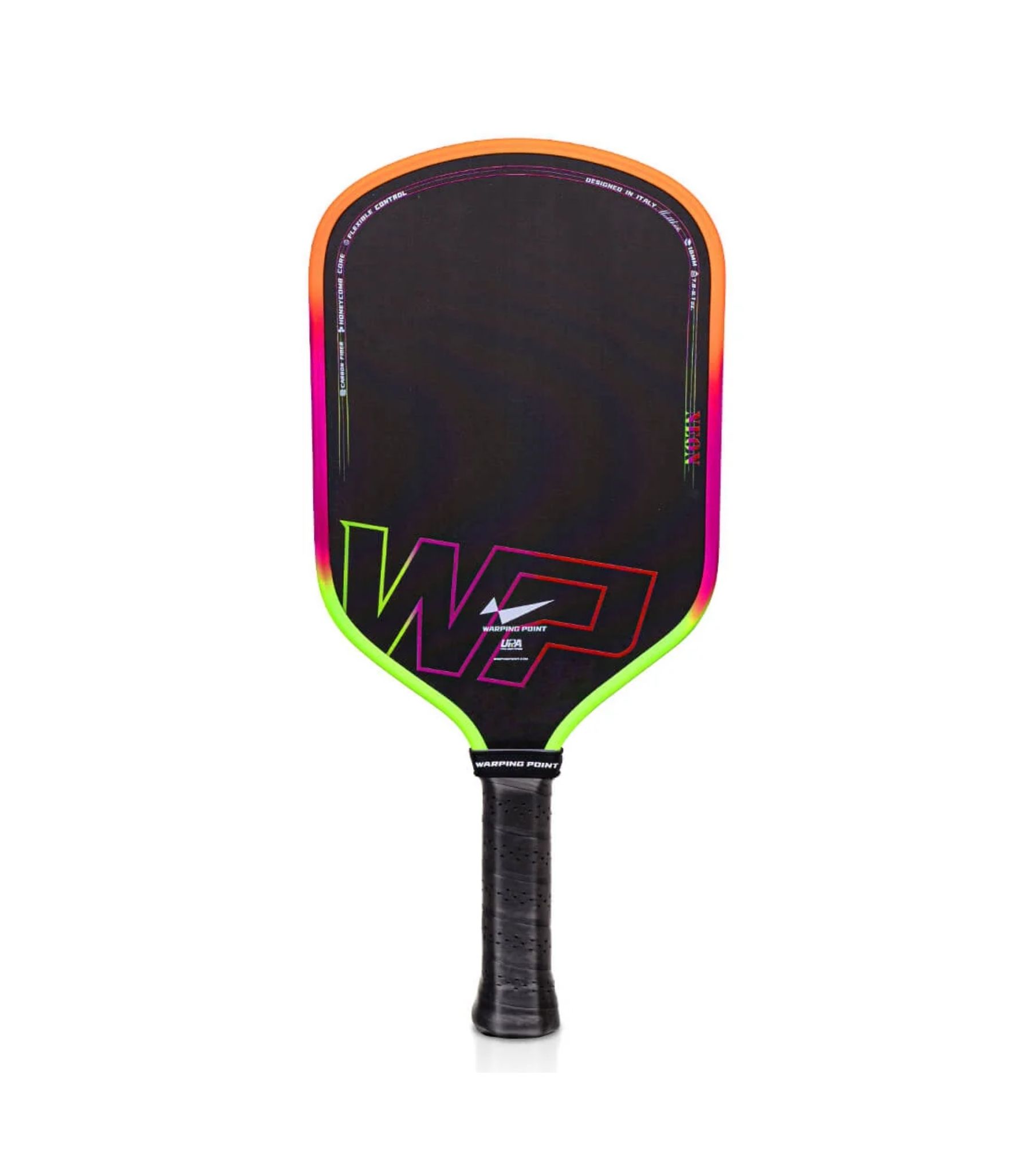 Warping Point Neon pickleball paddle.