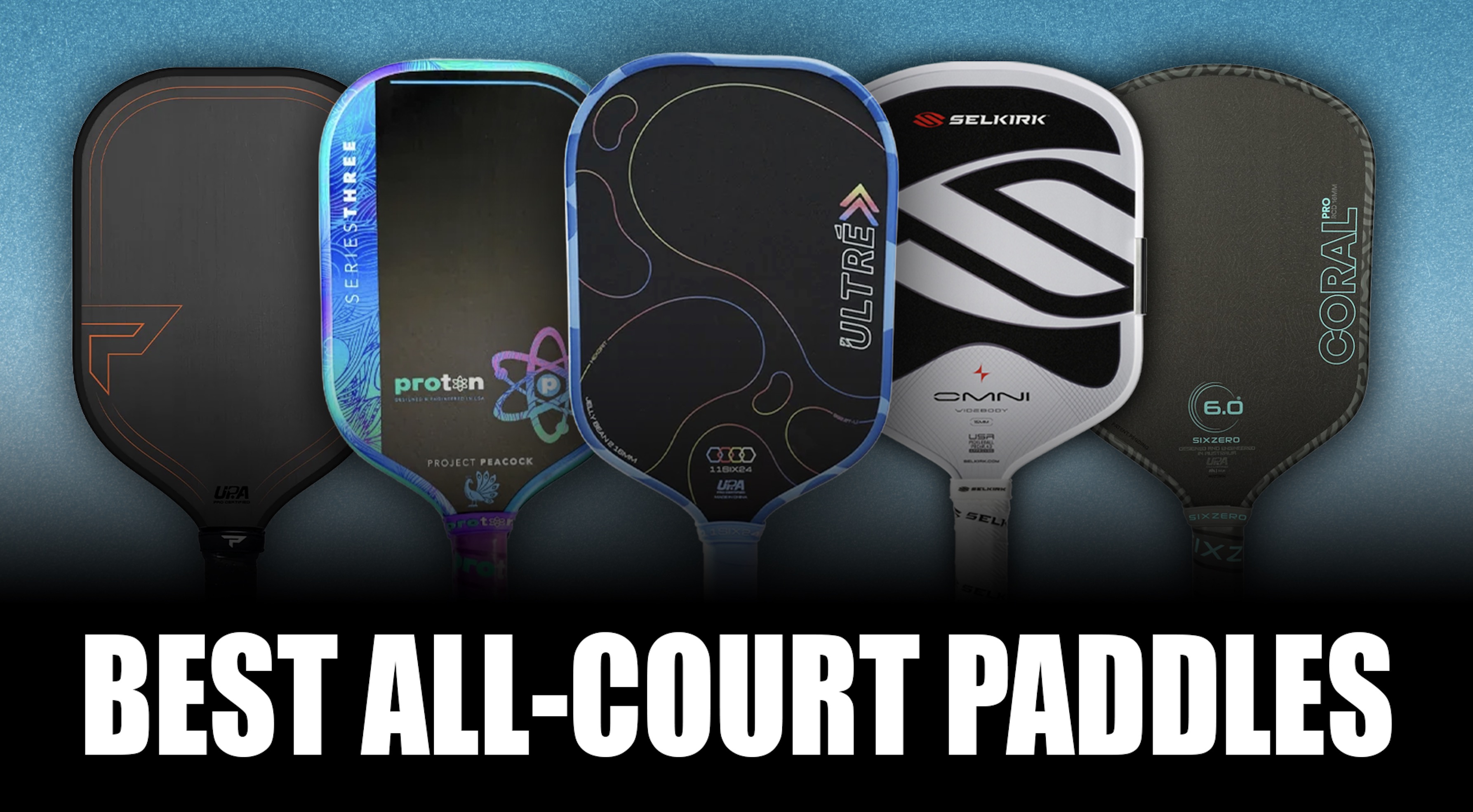 Best all-court pickleball paddles image.
