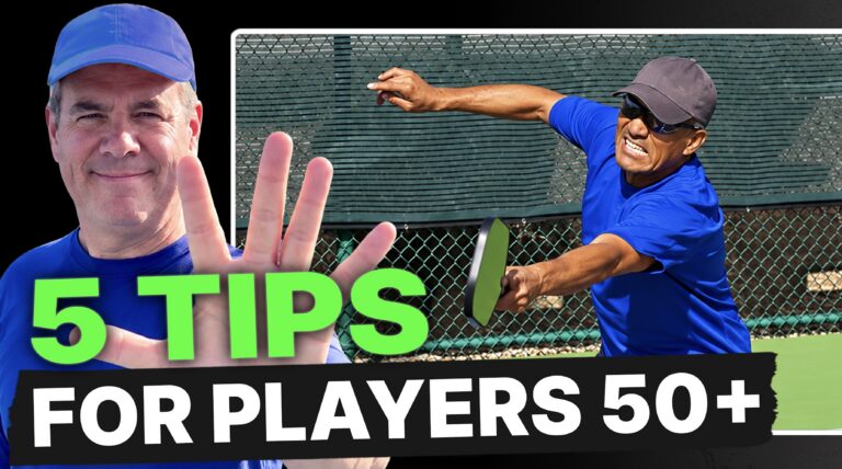 5 tips for senior pickleball players.