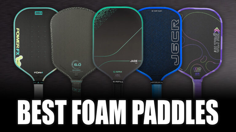 Best foam pickleball paddles thumbnail.