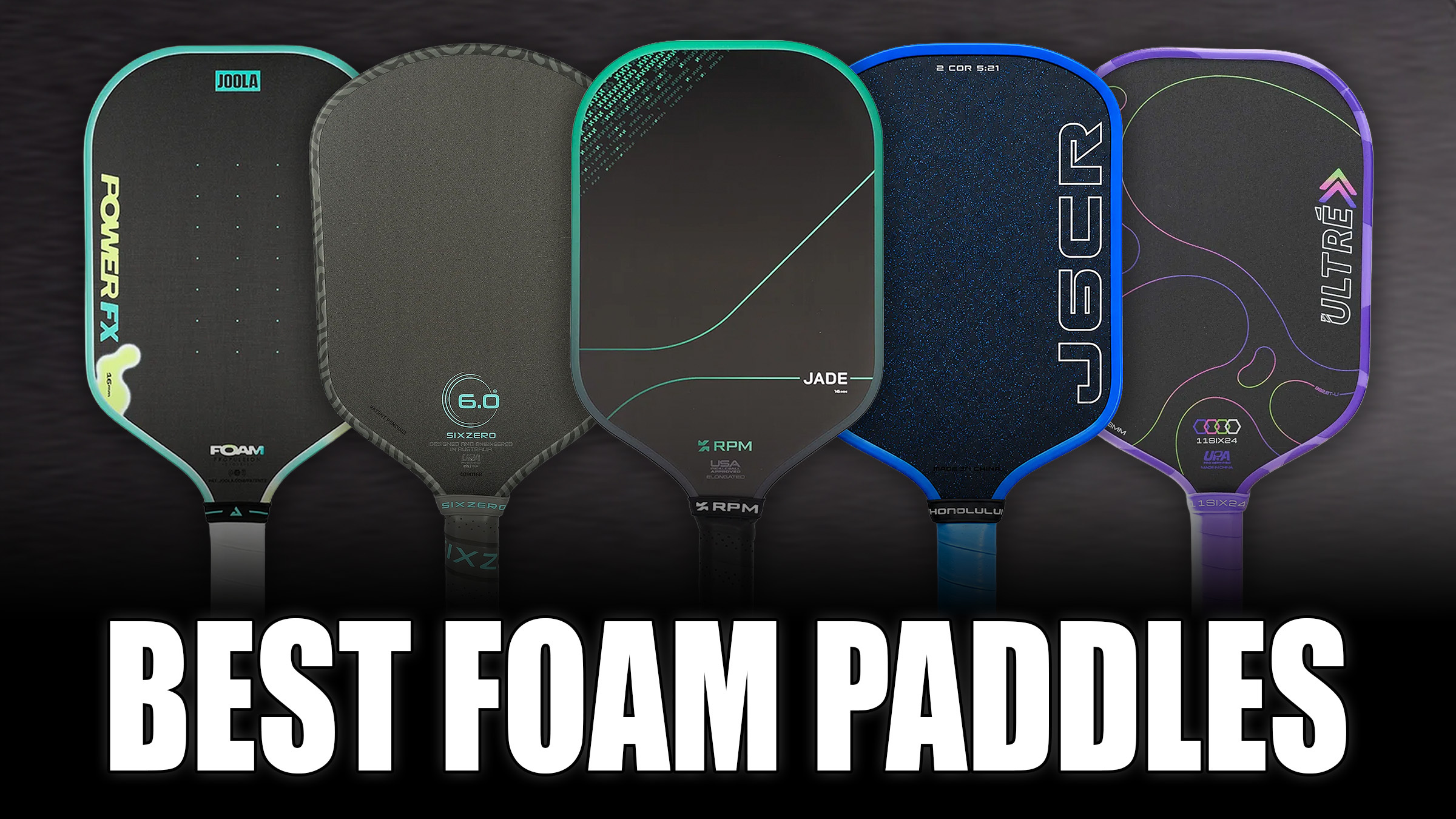 Best foam pickleball paddles thumbnail.