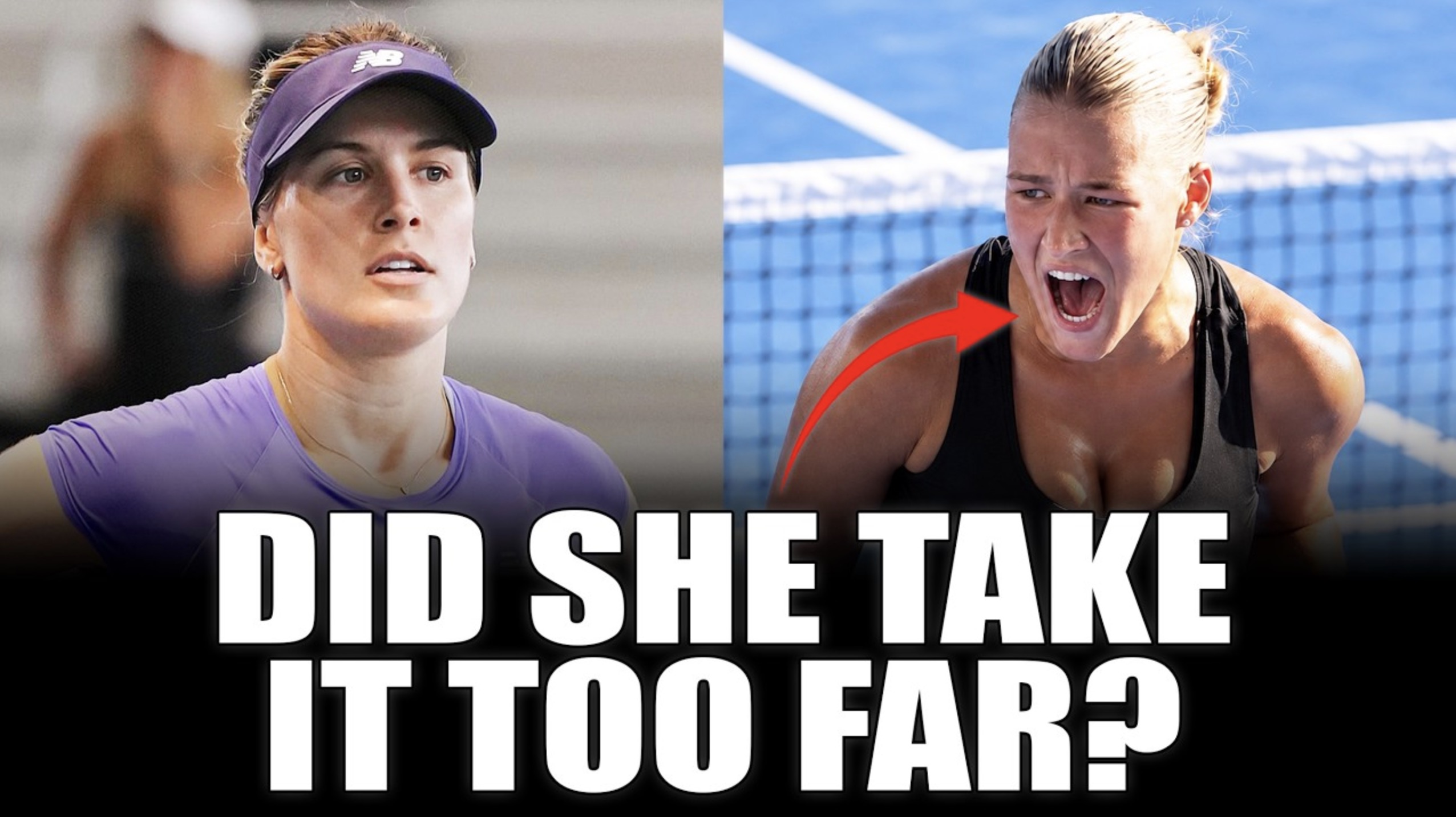 A recent match between Genie Bouchard and Maria Ford has prompted a debate about over-the-top celebrations and taunting.
