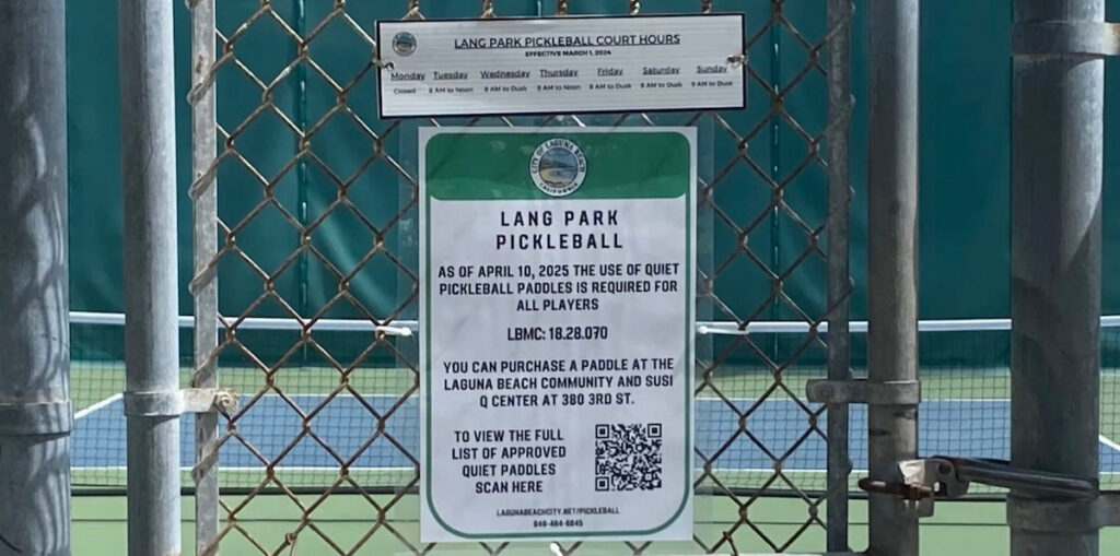 Lang Park pickleball courts in California.