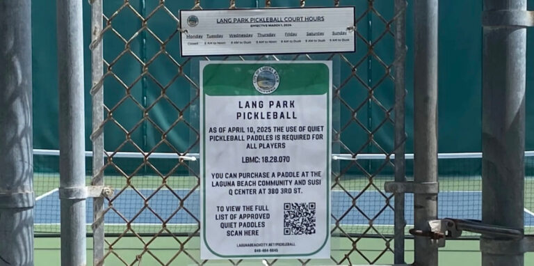 Lang Park pickleball courts in California.